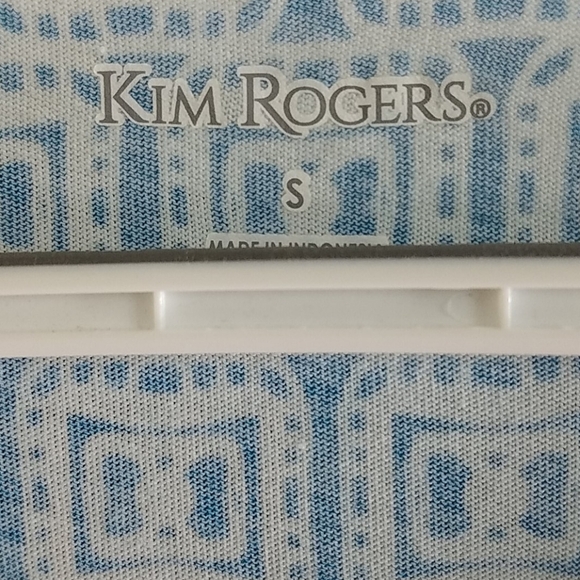 Tank Top Blue Mini Sundress Or Tunic Stretch Geometric Print New - Picture 7 of 7